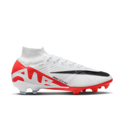 Nike Zoom Mercurial Superfly 9 Elite FG Dry Ground Football Boot - Bright Crimson/White-Black - DJ4977-600
