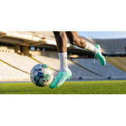 Crampons Puma Ultra Ultimate FG/AG - Electric Peppermint-PUMA White-Fast Yellow - 107163 03