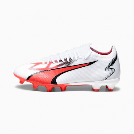Puma Ultra Match FG/AG Crampons - White-Black-Fire Orchid - 107347 01