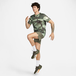 Nike Dri-FIT Legend Patterned Fitness T-Shirt - Oil Green - FJ2436-386