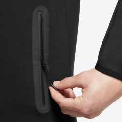 Men's Nike Tech Fleece Hooded Jacket - Black/Black - FB7921-010