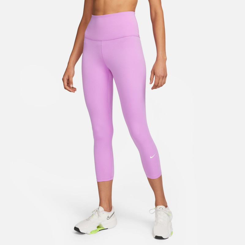 Nike One women's mid-calf leggings - Rush Fuchsia/White - DM7276-532