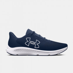 Under Armor Charged Pursuit 3 Big Logo Men's Running Shoes - Blue/White - 3026518-400