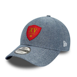 New Era 9FORTY Adjustable Cap from the French Rugby Federation in Heritage Wool - Gray - 60333710