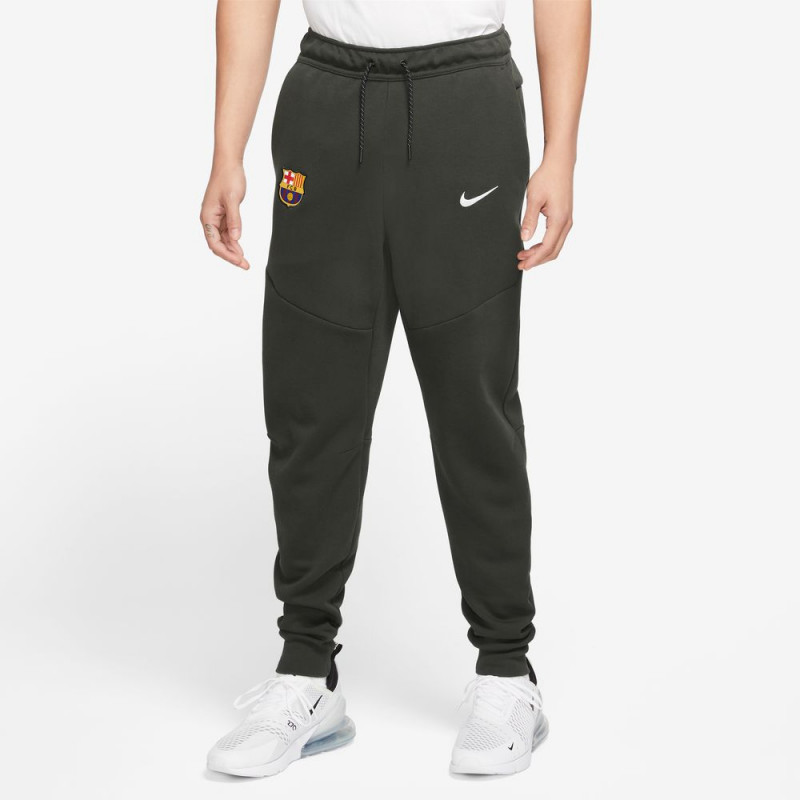 Pantalon Nike FC Barcelona Tech Fleece pour homme - Séquoia/Blanc - DV5555-355