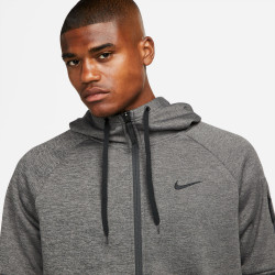 Veste à capuche homme Nike Therma - Charcoal Heathr/Dk Smoke Grey/Black - DQ4830-071