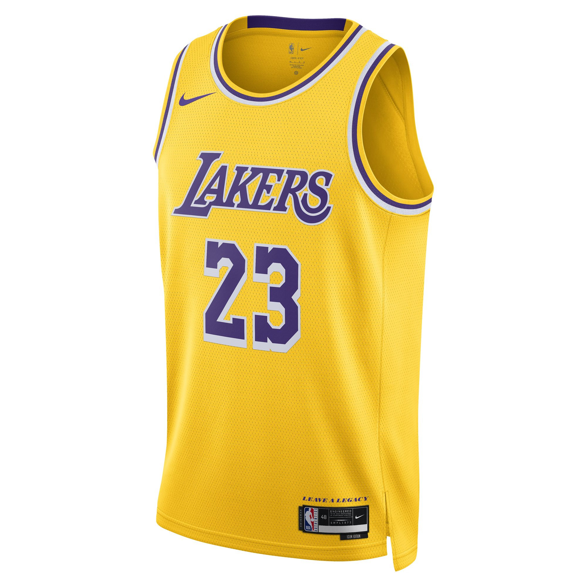 Maillot LeBron James (23) Nike Los Angeles Lakers Icon Edition 2022/23 - Amarillo