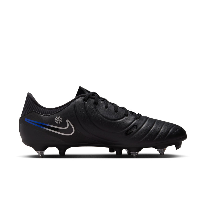 Nike Tiempo Legend 10 Academy SG-Pro Anti-Clog Traction Cleats - Black/Chrome-Hyper Royal