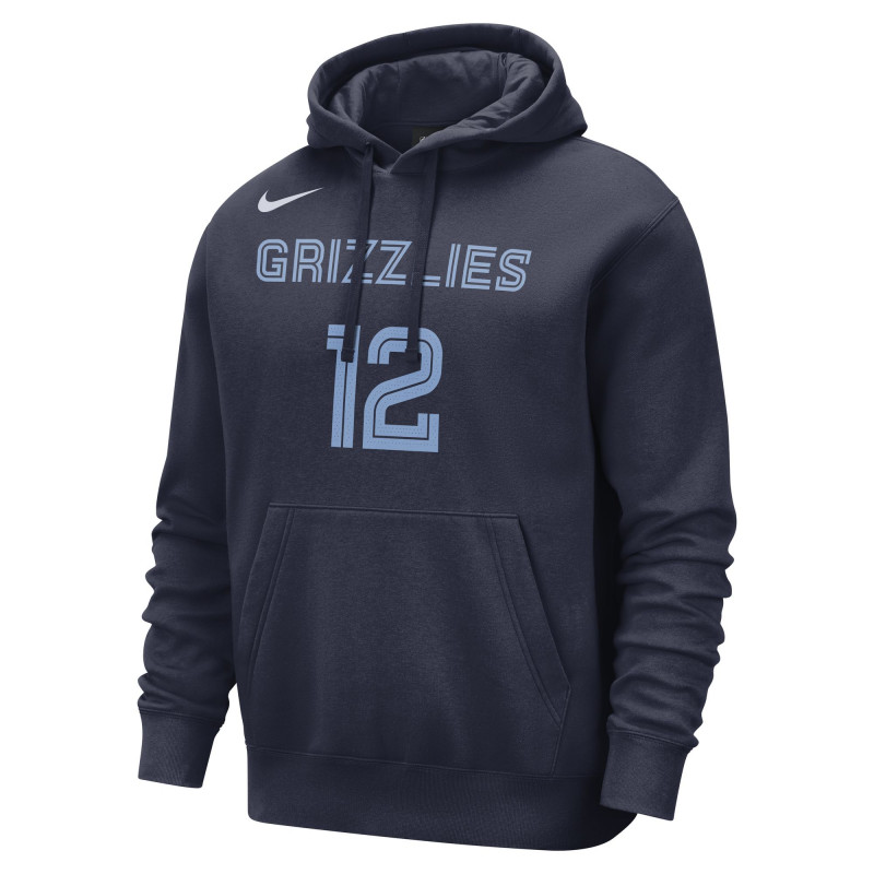 Nike Ja Morant Memphis Grizzlies Club Hooded Sweatshirt - FB4798-419