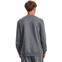 Sweat Under Armour Essential Fleece pour homme - Pitch Gray Medium Heather/White - 1374250-012
