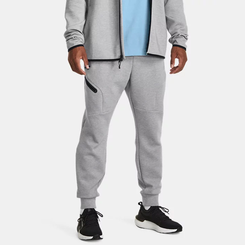 Pantalon de jogging Under Armour Unstoppable Fleece pour homme - Mod Gray/Black
