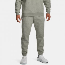 Pantalon de jogging Under Armour Essential Fleece pour homme - Grove Green/White - 1373882-505