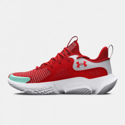 Under Armour Flow FUTR X 3 unisex basketball shoe - Red/White/Red - 3026630-600