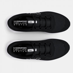 Under Armour Charged Pursuit 3 Big Logo Men's Running Shoes - Black/Black/White - 3026518-001