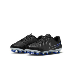 Chaussures de foot Nike Jr. Tiempo Legend 10 Club FG/MG pour enfant - Noir/Royal ultime/Chrome - DV4352-040
