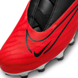 Nike Jr. Phantom GX Academy FG/MG Kids' Cleats - Bright Crimson/White/University Red/Black - DD9549-600