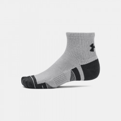 Under Armour Unisex Performance Tech Mid Socks 3-Pack - Mod Gray/White/Jet Gray - 1379510-011