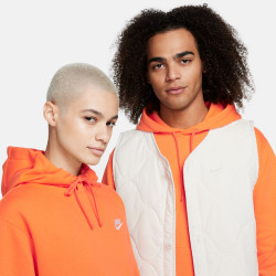 Nike Sportswear Club Fleece Hoodie - Bright Mandarin/Bright Mandarin/White - BV2654-885