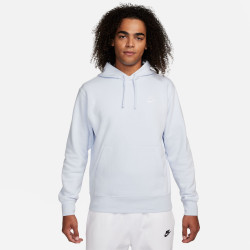 Sweat à capuche Nike Sportswear Club Fleece - Football Grey/Football Grey/White - BV2654-085