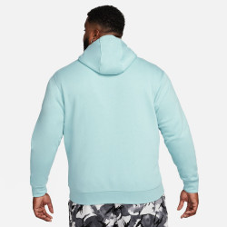 Nike Sportswear Club Fleece Hooded Jacket - Mineral/Mineral/White - BV2645-309
