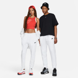 Nike Club Fleece Jogging Pants - White/Black - BV2671-100