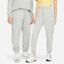Pantalon de jogging à taille mi-haute femme Nike Sportswear Club Fleece - Dark Grey Heather/White - DQ5191-063