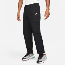 Pantalon cargo tissé Nike Club pour homme - Black/White - DX0613-010