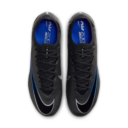 Nike Zoom Mercurial Vapor 15 Elite FG Cleats - Black/Chrome-Hyper Royal - DJ4978-040