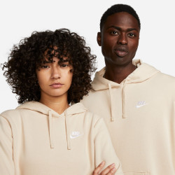 Sweat à capuche Nike Sportswear Club Fleece pour femme - Sanddrift/White - DQ5793-126