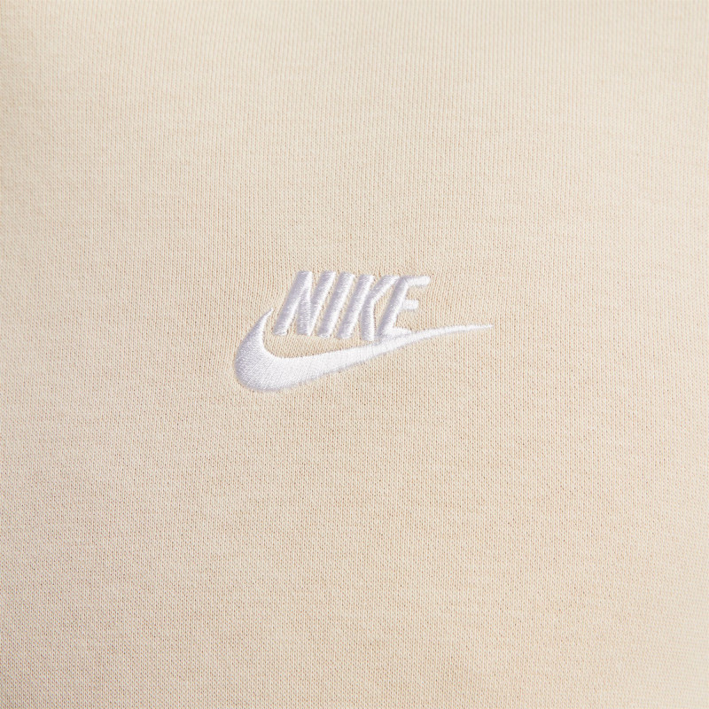 Nike Sportswear Club Fleece Women's Hoodie - Sanddrift/White