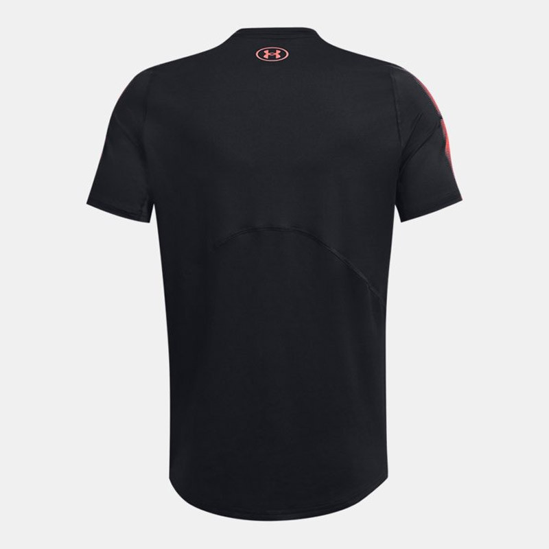 Men's HeatGear® Short-Sleeve Fitted Top - Black/Beta