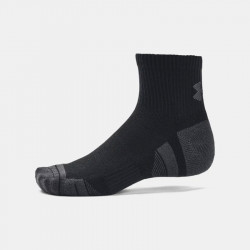 Under Armour Unisex Performance Tech Mid Socks 3-Pack - Black/Black/Jet Gray - 1379510-001