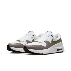 Chaussures Nike Air Max Systm - Blanc/Olive moyen-Noir-Étain plat - DV7587-100