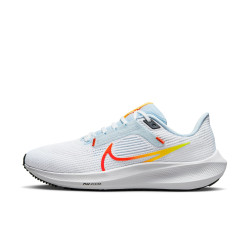 Nike Pegasus 40 Shoes - White/Picante Red-Blue Tint-Laser Orange - DV3854-102