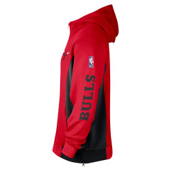 Nike Chicago Bulls Showtime Hooded Jacket - University Red/Black/Black/White - FB3402-657