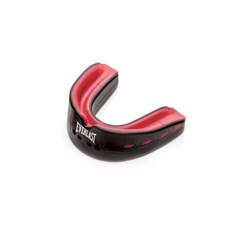 Protège-dents double Everlast Evershield Double Mouth Guard mixte - Black/Red - 722431-70-84