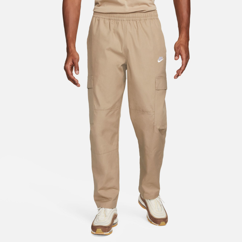 Nike Club men's cargo pants - Khaki/White - DX0613-247