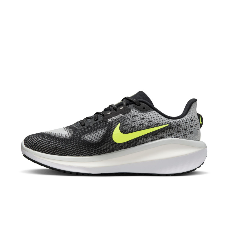 Nike Vomero 17 Men's Running Shoes - Black/Volt-Lt Smoke Grey-White