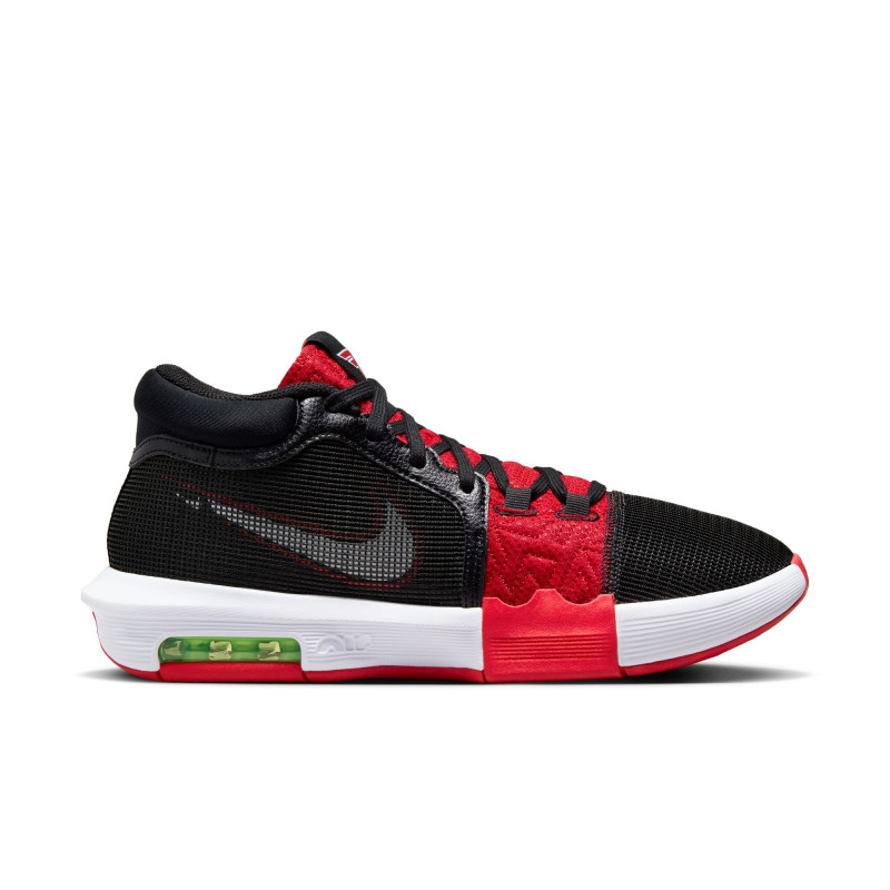 Nike Lebron Witness VIII Faze Men's Basketball Shoes - Black/White-University Red-Lime Blast