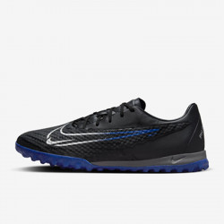 Nike Phantom GX Academy TF Artificial-Turf Football Boots - Black/Ultimate Royal/Chrome - DD9477-040