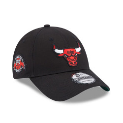 New Era 9Forty NBA Chicago Bulls Team Side Patch Adjustable Cap - Black - 60364397