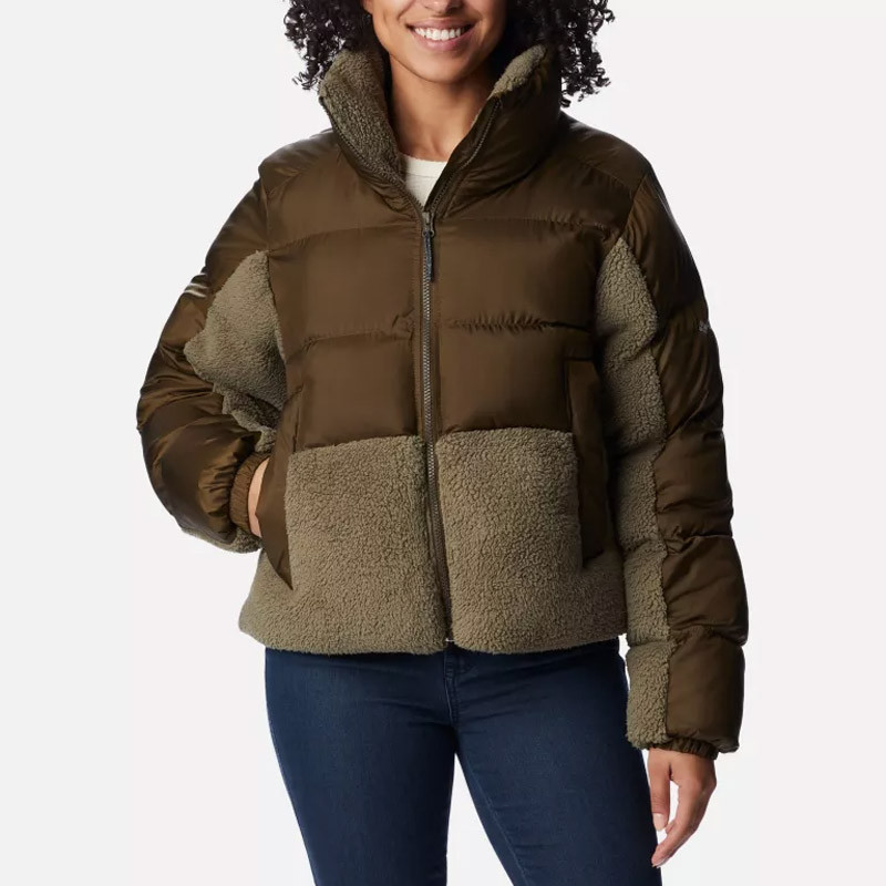 Doudoune Hybride Sherpa Columbia Leadbetter Point™ pour femme - Olive Green/Stone Green - 1955243-319