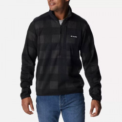 Columbia Sweater Weather™ Ii Men's Half-Zip Printed Fleece - Black Buffalo/Check Print - 2013461-010
