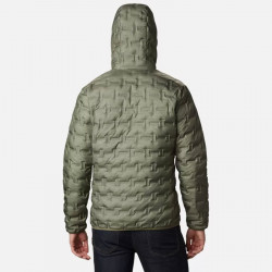 Columbia Delta Ridge™ Hooded Down Jacket for Men - Stone Green/Heather Print - 1875892-397