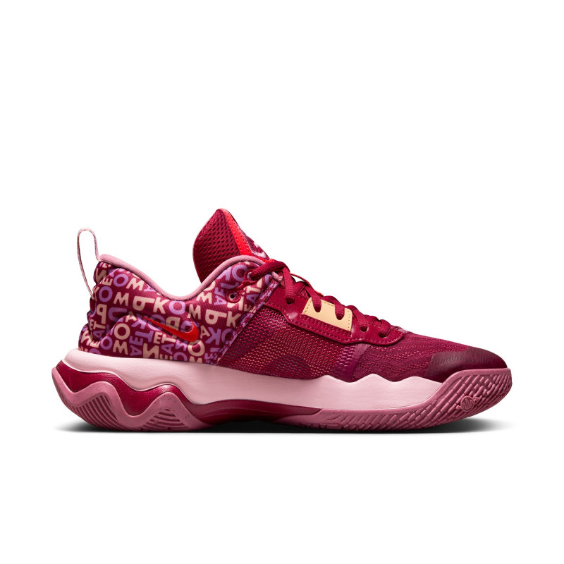 Nike Giannis Immortality 3 Shoes - Noble Red/Ice Peach-Desert Berry