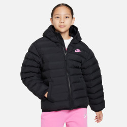 Nike Sportswear Hooded Down Jacket - Black/Black/Playful Pink - FD2845-011