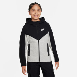 Nike Nike Sportswear Tech Fleece Hooded Jacket - Dk Gray Heather/Black/Black/White - FD3285-064