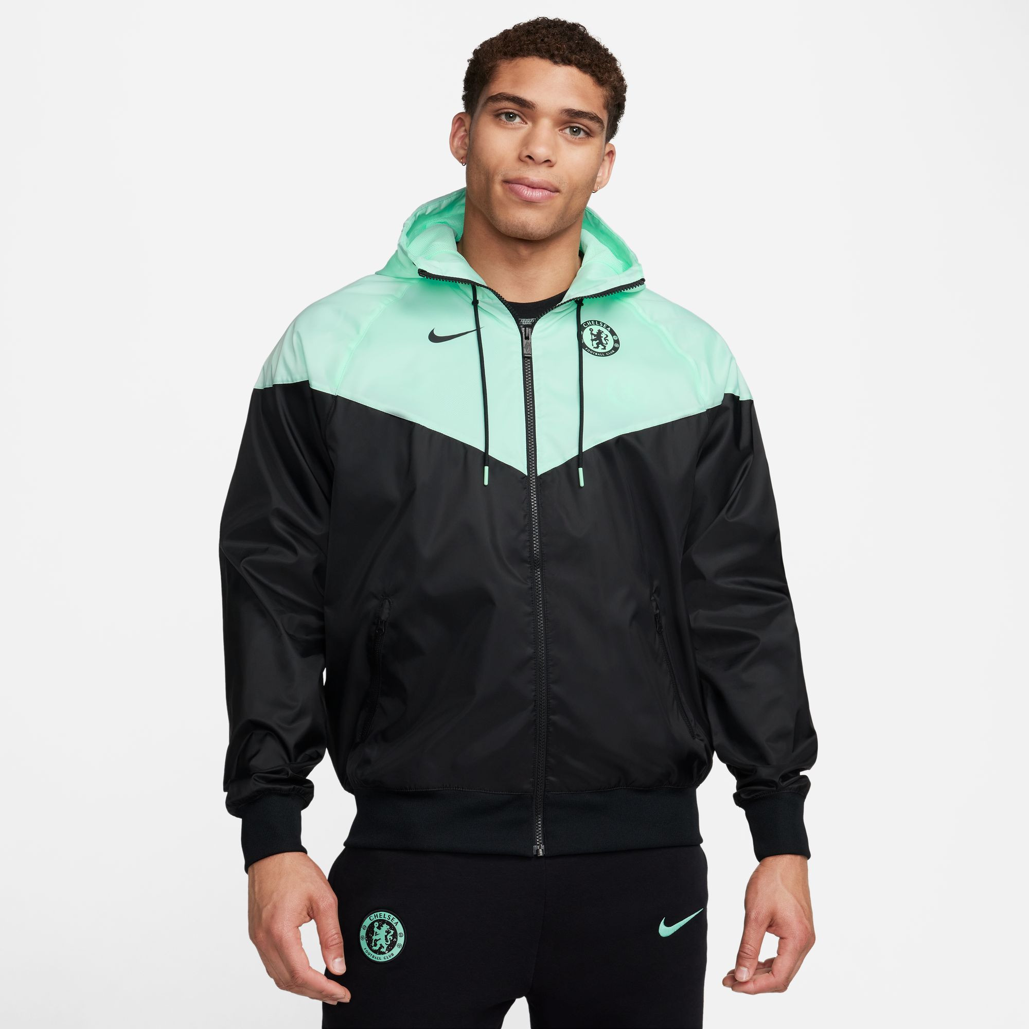 Veste à capuche Nike Chelsea FC Sport Essentials Windrunner - Mint Foam/Black/Black