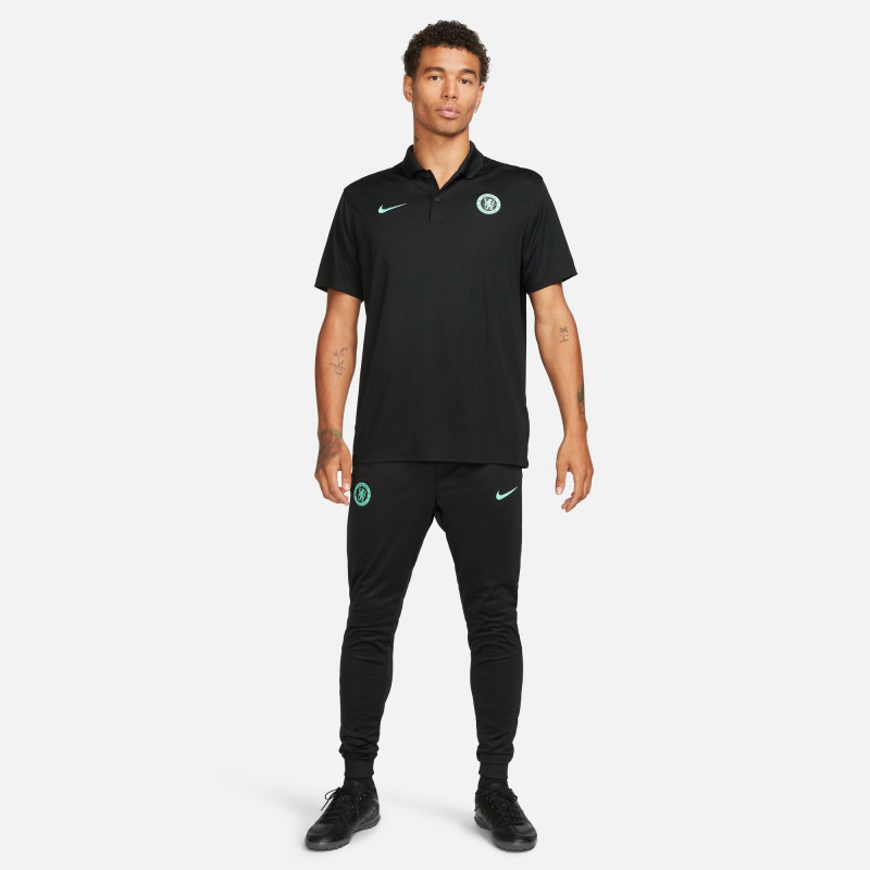 Nike Chelsea FC Strike Men's Dri-FIT Football Sweatpants - Black/Mint Foam