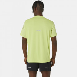 Asics Icon Short Sleeve Top for Men - Glow Yellow/Performance Black - 2011C734-750
